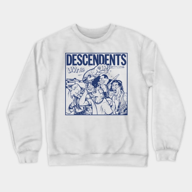 Descendent Vintage Blue Crewneck Sweatshirt by Enzy Diva